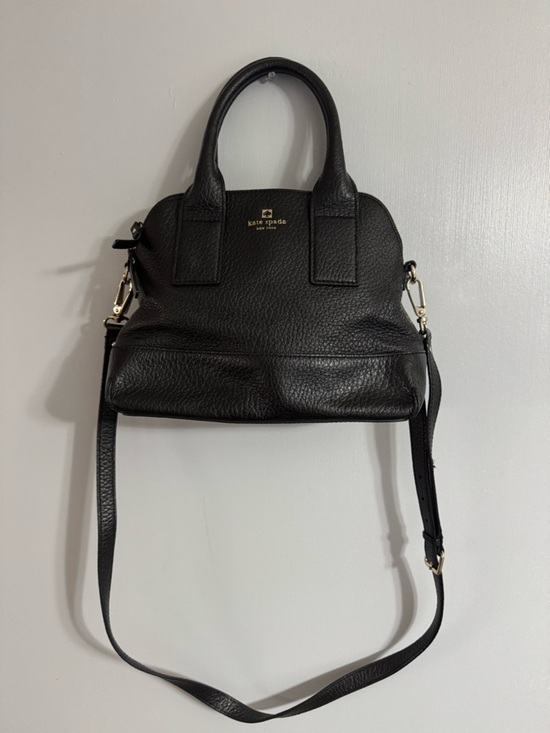 kate spade Handbags - Kate Spade Black Southport Jenny Leather Satchel with Crossbody Detachable Strap